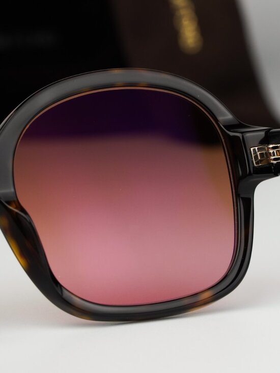 Tom Ford HANLEY Women Sunglasses Havana Brown Gradient Round FT1034/S 52F NEW main image 5